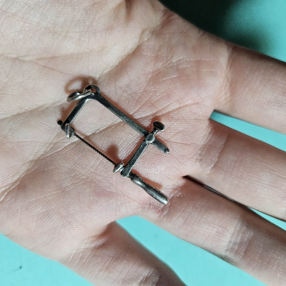 Sterling Silver Jeweler's Saw Charm